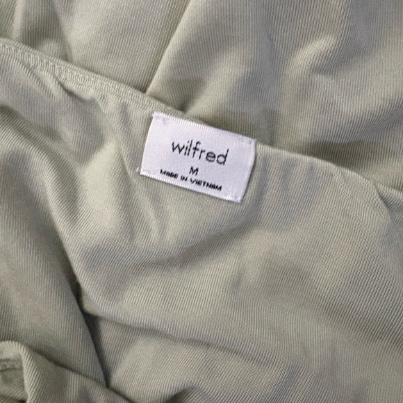 Wilfred Lydia Pastel Sage Green Ruched Mini Dress - Picture 4 of 6